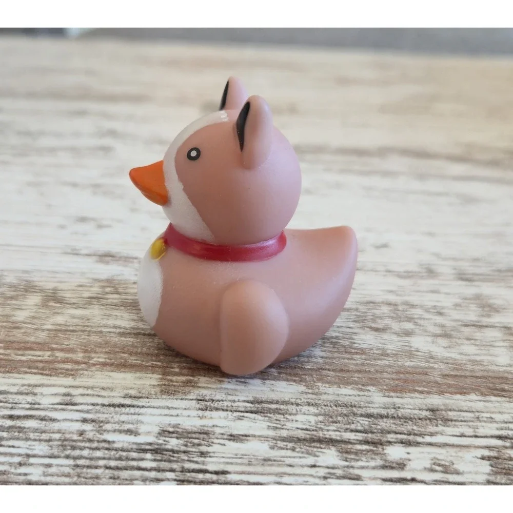 Novelty Corgi Dog Rubber Duck Bath Toy Figure Collectible 2.5